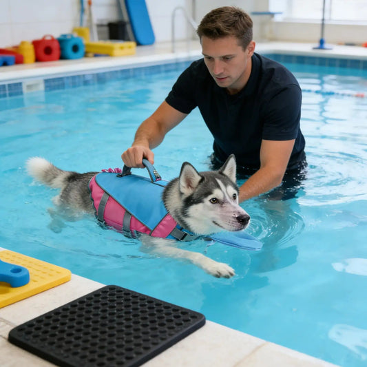Dog Life Vest | Reflective Adjustable Swim Jacket All Breeds Dog Life Jacket Peaceful Pleasures Health and Wellness