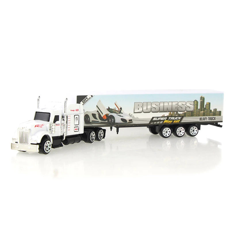 Sliding Alloy Truck Model Diecast Car Toy Container Oil Tank