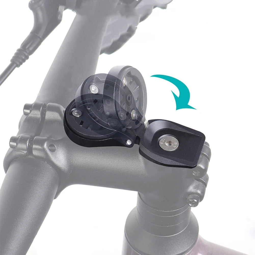 Aluminum Bike Computer Stem Mount for Garmin, Bryton & Wahoo Peaceful Pleasures Health and Wellness