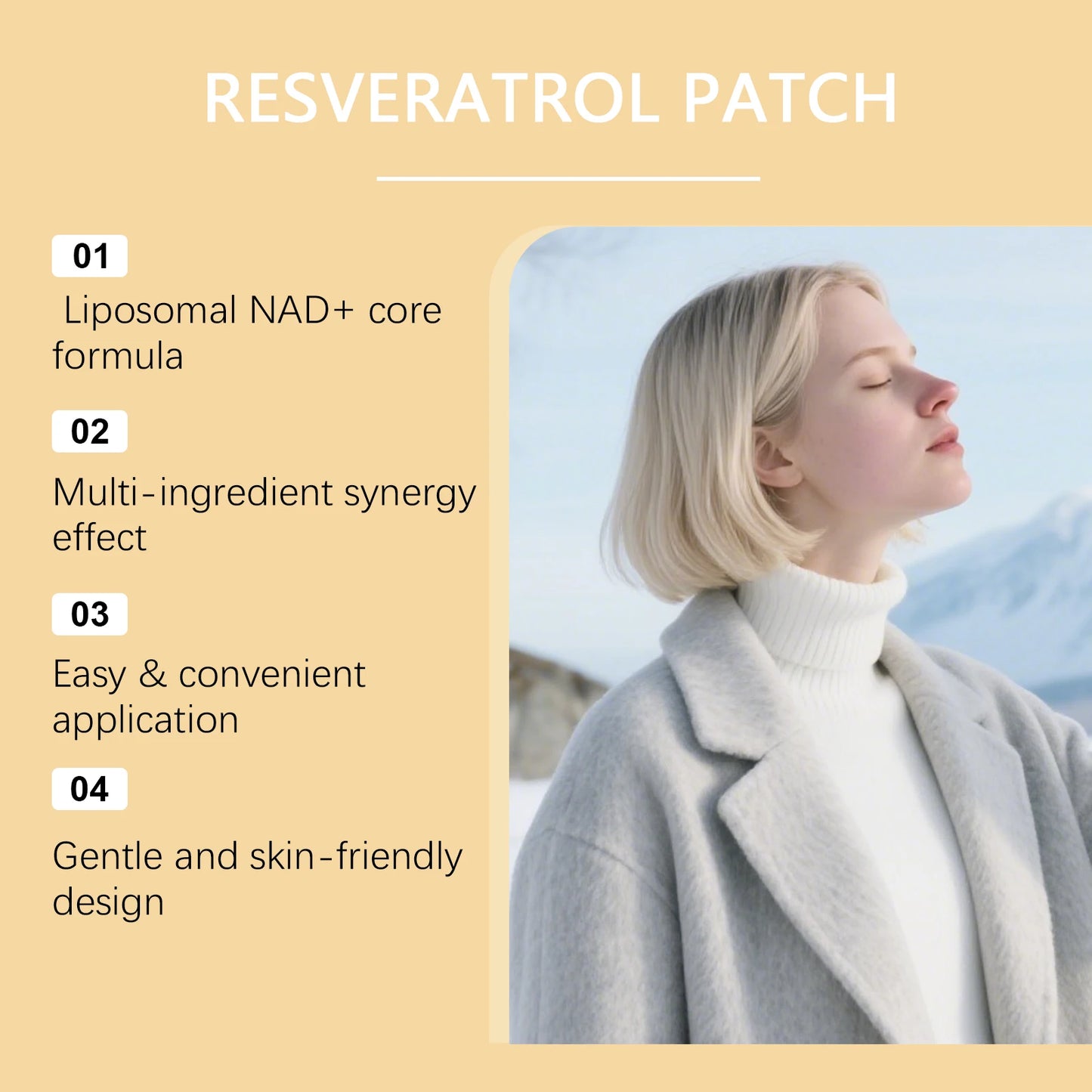 NAD+ Body Care Patch – Skin-Friendly Vitality Patch, 30 Pcs