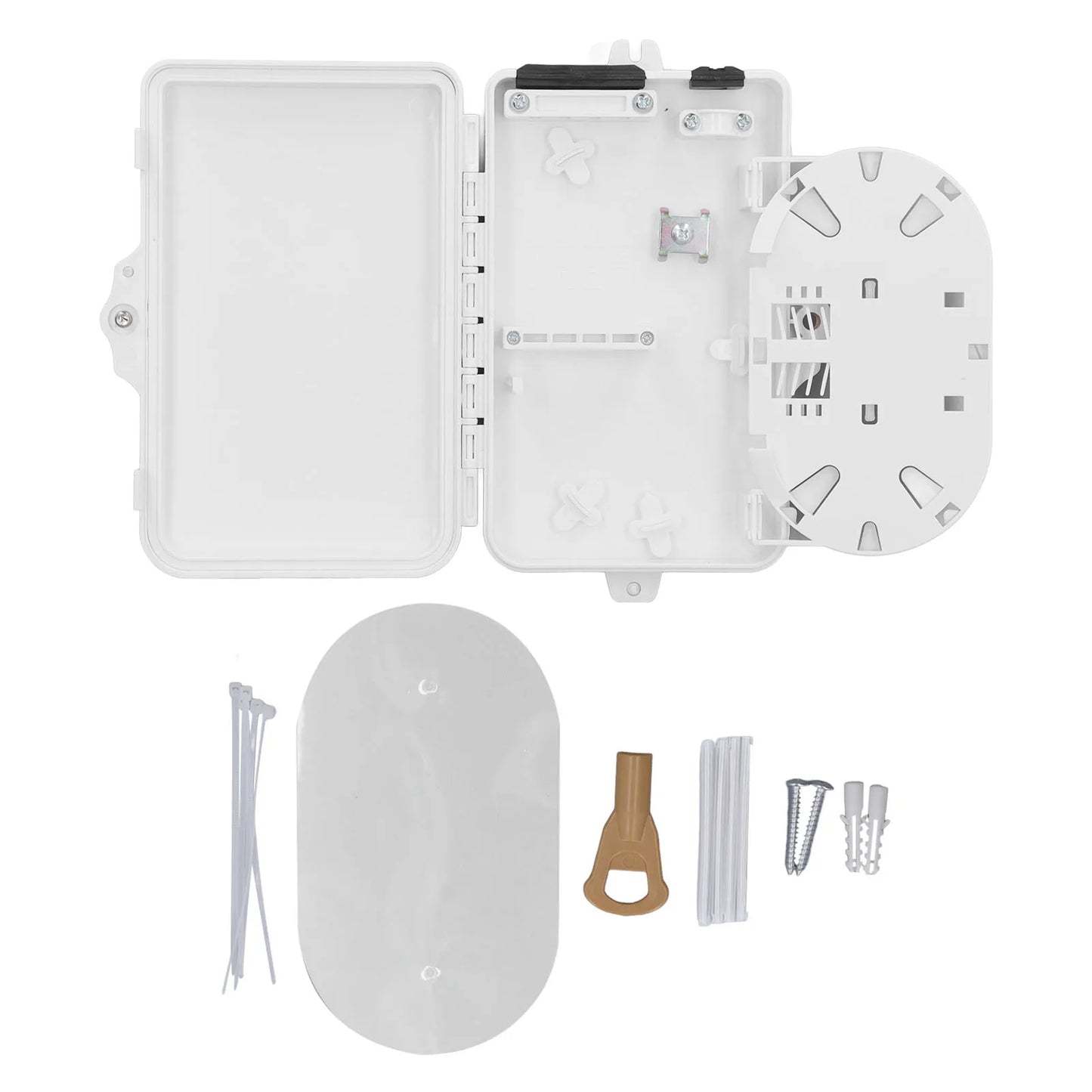 Distribution Box 4 IP65 Waterproof Wall Mount Optic Terminal Box for Indoor Outdoor Splitter Box Peaceful Pleasures Health and Wellness