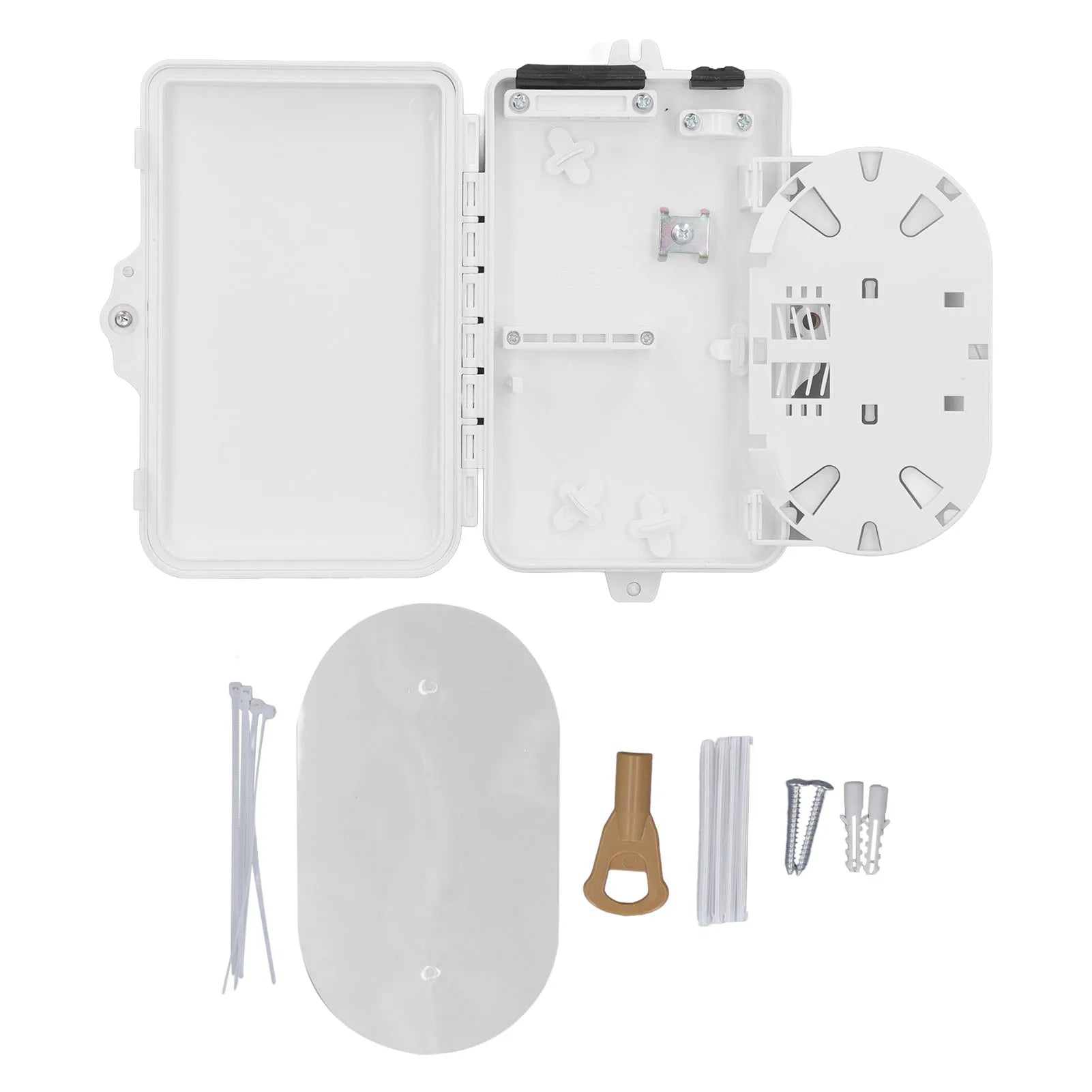 Distribution Box 4 IP65 Waterproof Wall Mount Optic Terminal Box for Indoor Outdoor Splitter Box Peaceful Pleasures Health and Wellness