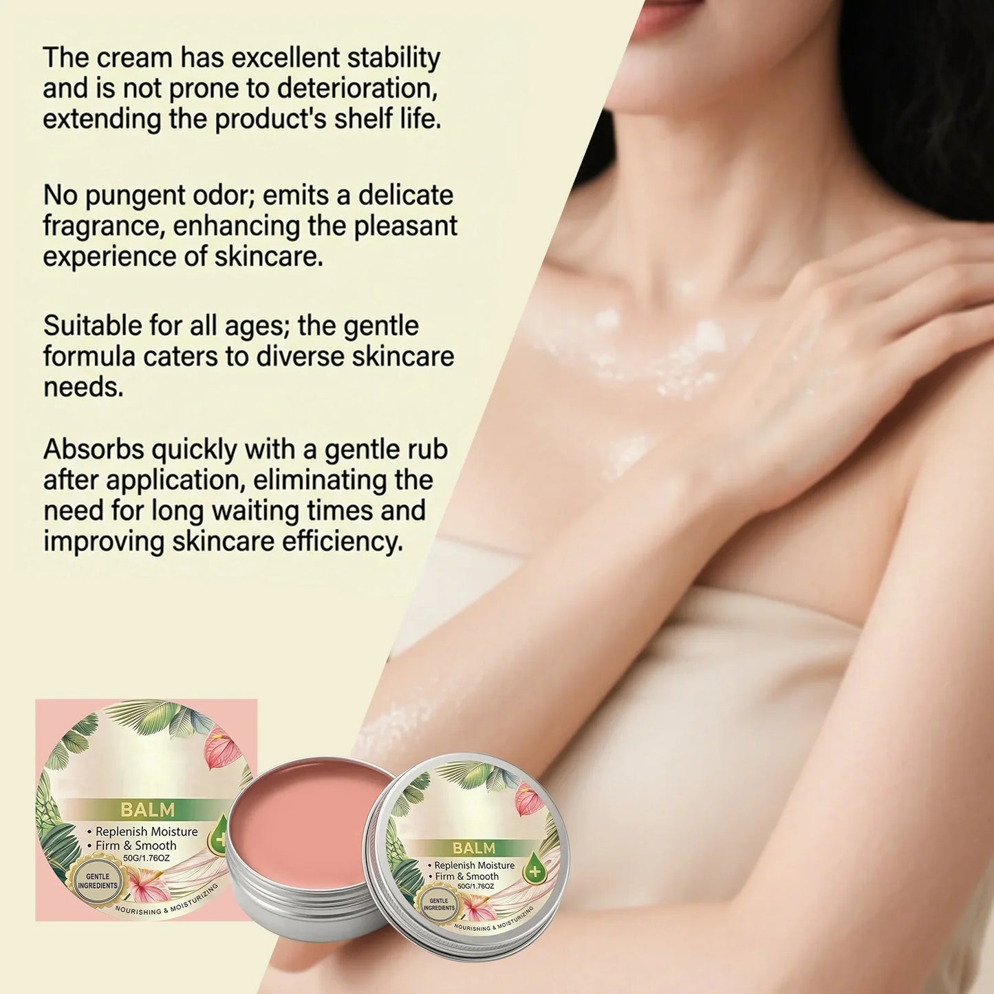 Organic Herbal Soothing Cream – Centella Asiatica Face & Body