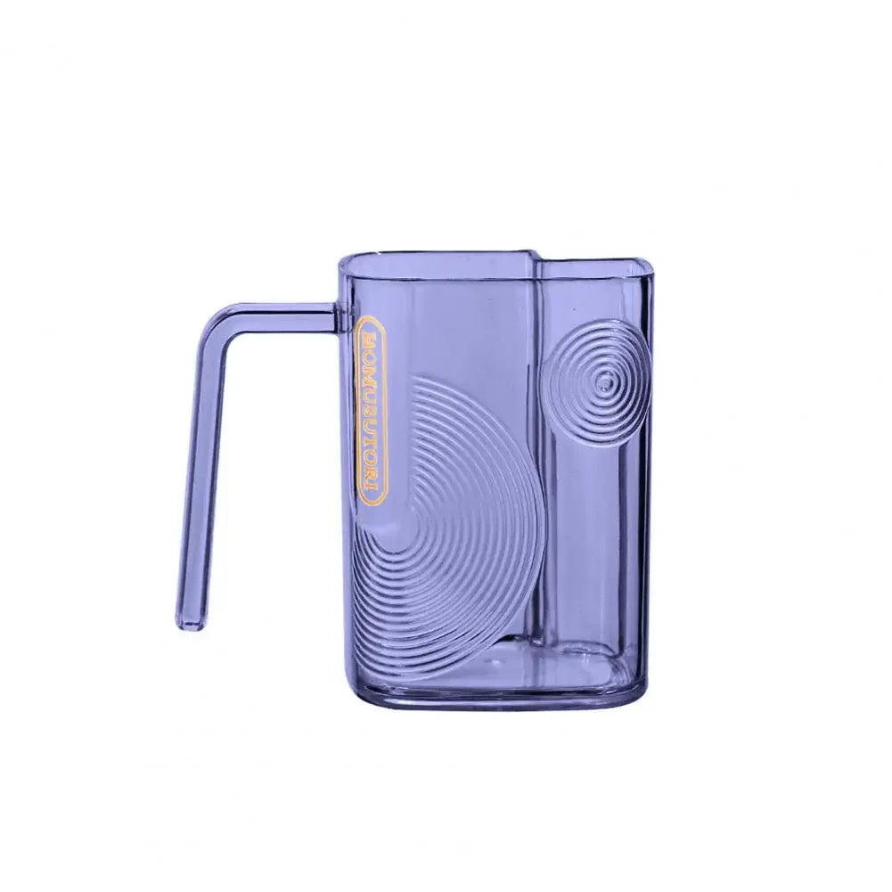 Transparent Mouthwash & Toothbrush Cup | Modern Bathroom Cup
