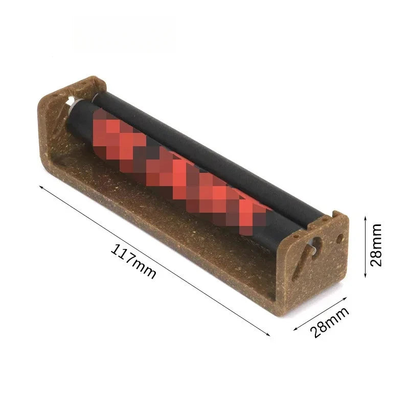 Degradable Manual Tobacco Rolling Cone Machine Portable Cigarette Holder Peaceful Pleasures Health and Wellness 110mm-black