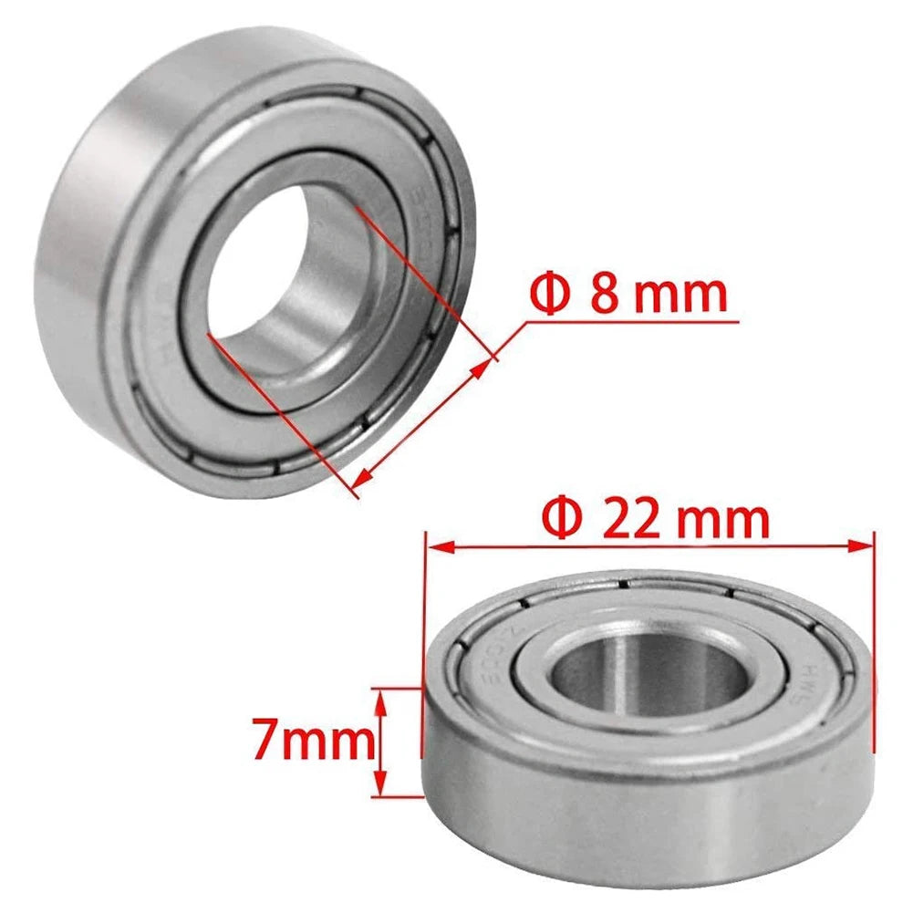 60-100PCS 608ZZ Ball Bearings Carbon Steel Single Row ABEC-7 Deep Groove Miniature Bearings Replacement Skateboard Scooter Parts Peaceful Pleasures Health and Wellness