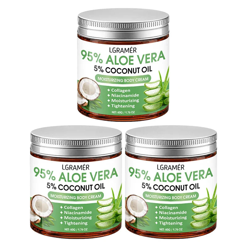 95% Aloe Vera Body Cream – Coconut Oil & Niacinamide | 30g