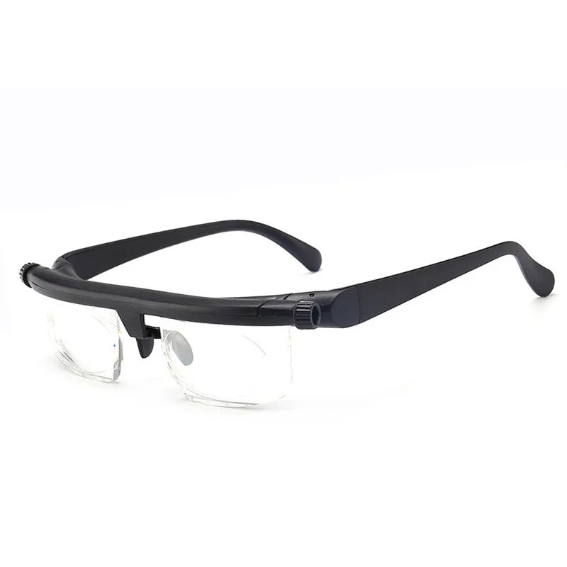 Presbyopia Glasses with Adjustable Focal Length for Both Near and Far Use, with A Cutting Edge of -600+300 Degrees Peaceful Pleasures Health and Wellness Regular style