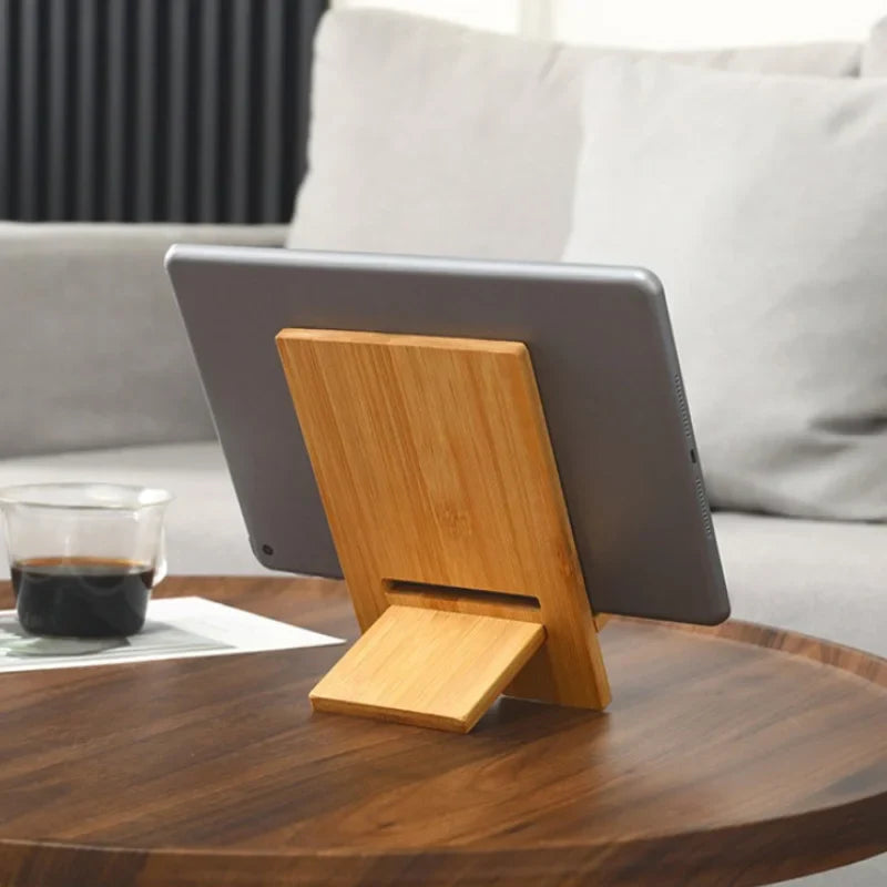 Universal Wooden Phone & Tablet Stand | Desk Holder Bracket