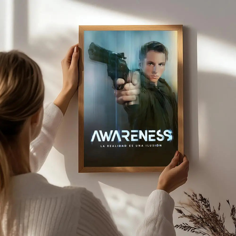 Movie A-Awareness Poster HD Self Adhesive Waterproof Wall Art Ideal for Home Office Dorm Bedroom Great Gift Peaceful Pleasures Health and Wellness White7 50X70cmNoframe