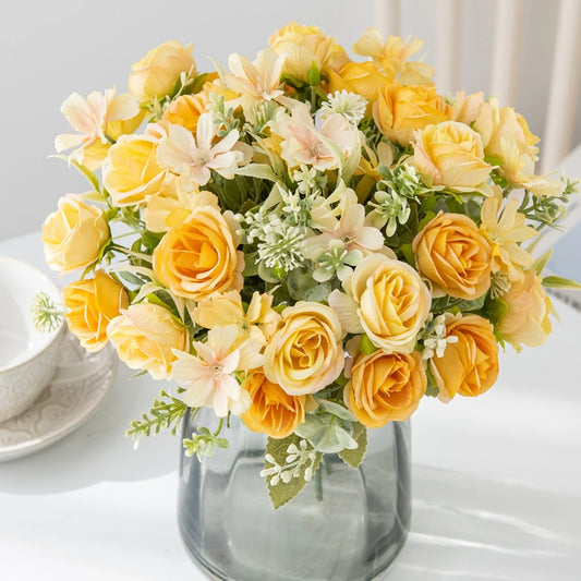 Silk Rose Artificial Flowers for Wedding, Home & Garden Decor Artificial Silk Flowers Peaceful Pleasures Health and Wellness