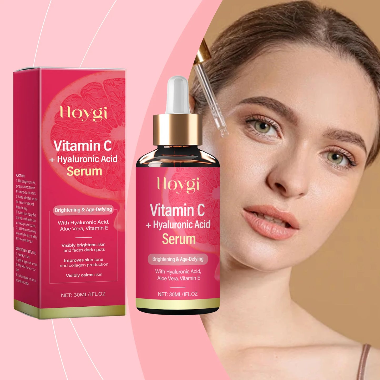 Vitamin C Serum with Hyaluronic Acid – Brighten & Firm 30ml