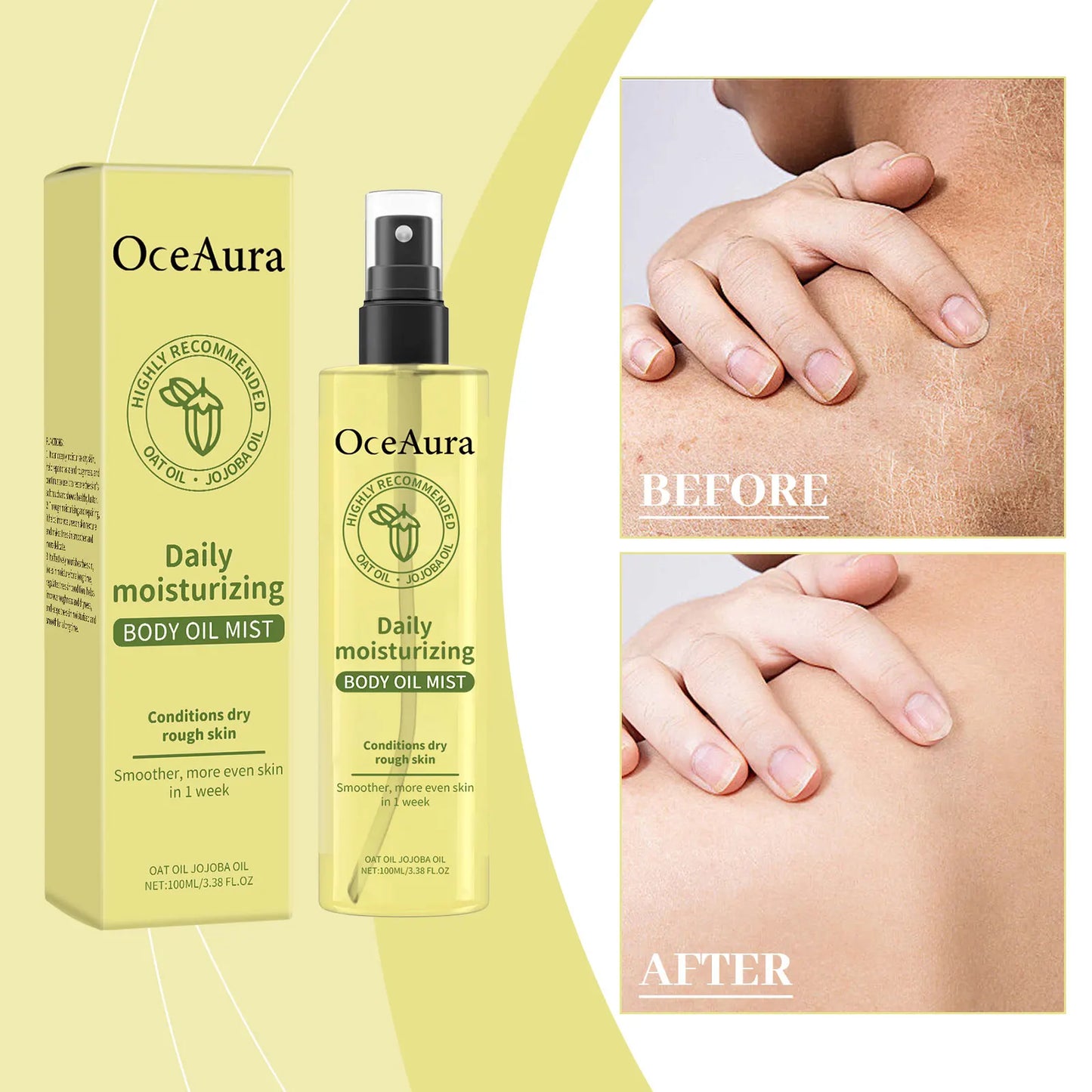 OceAura Vitamin E Body Oil – Deep Moisturizing Skin Care 100ml