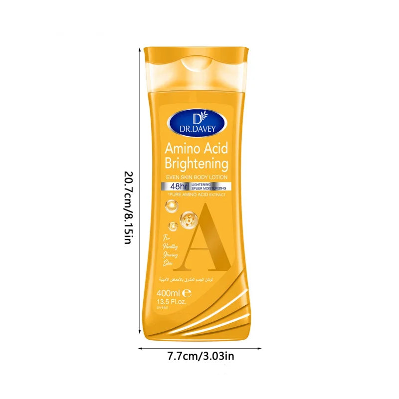 DR.DAVEY Amino Acid Body Lotion 400ml Large Capacity, Long-Lasting Fragrance, Refreshing, Moisturizing, Non-Greasy Peaceful Pleasures Health and Wellness