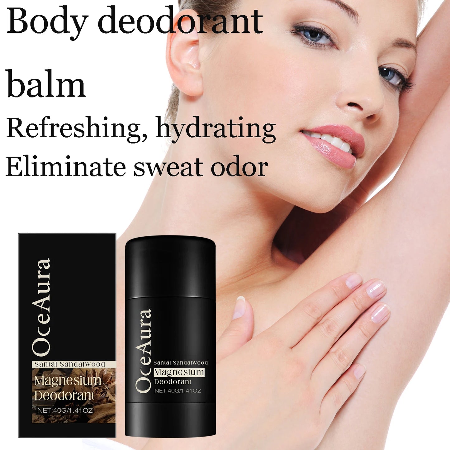 Santal Sandalwood Deodorant Balm – Alcohol-Free, Long-Lasting