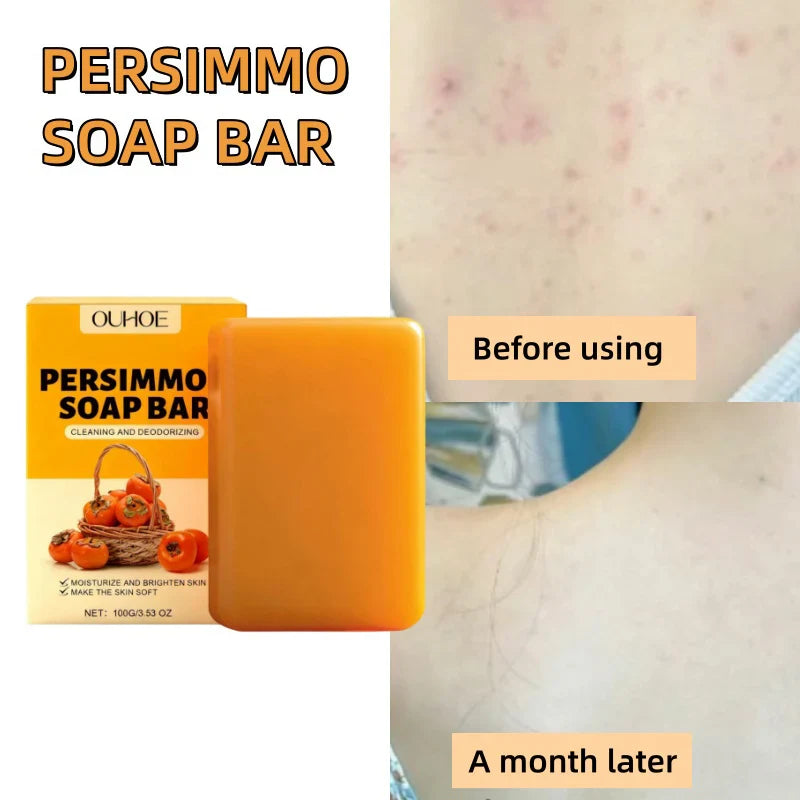 Persimmon Honey Bath Soap Bar – Moisturizing Face & Body