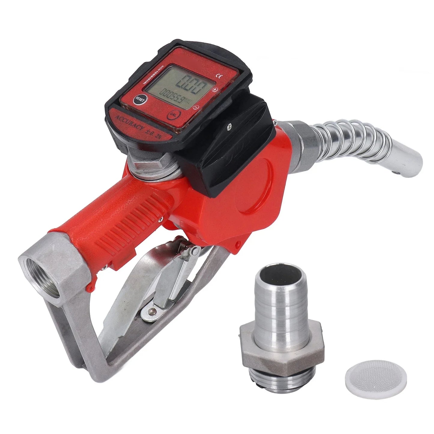 BSP Automatic Fueling Nozzle Meter Aluminum Alloy Digital Flow Diesel