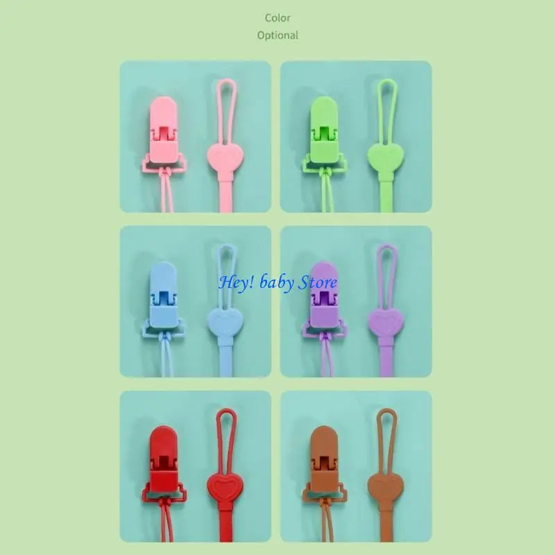 Silicone Baby Pacifier Clip Anti-Lost Chain | Teether Holder