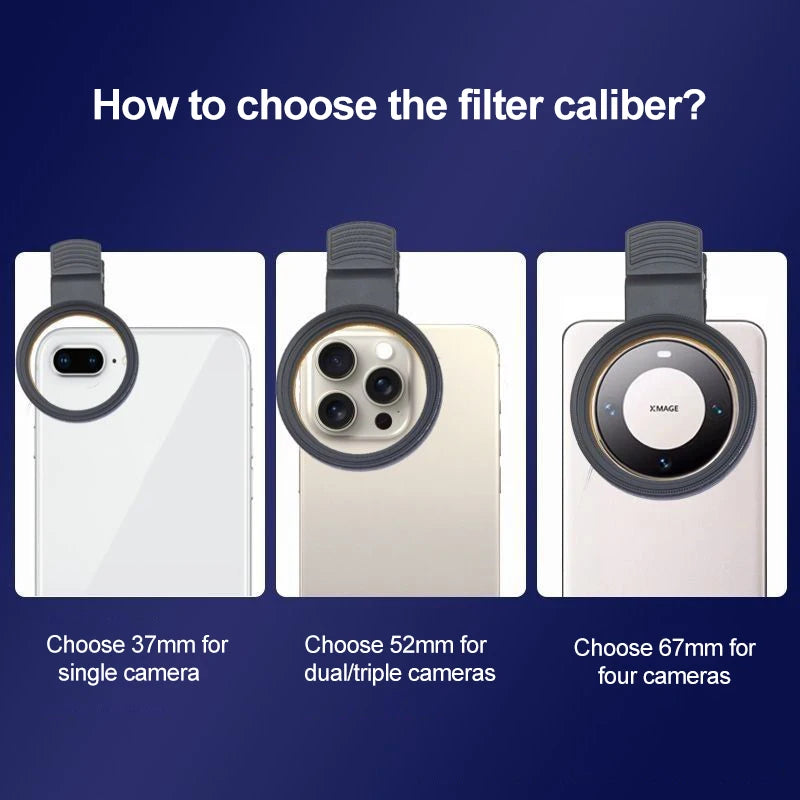 Mobile Phone Polarizer Camera Lens For Cellphone 67mm CPL Polarizer 52mm Scenery Anti-laser Polarizer Dimming Filter Accessories Peaceful Pleasures Health and Wellness