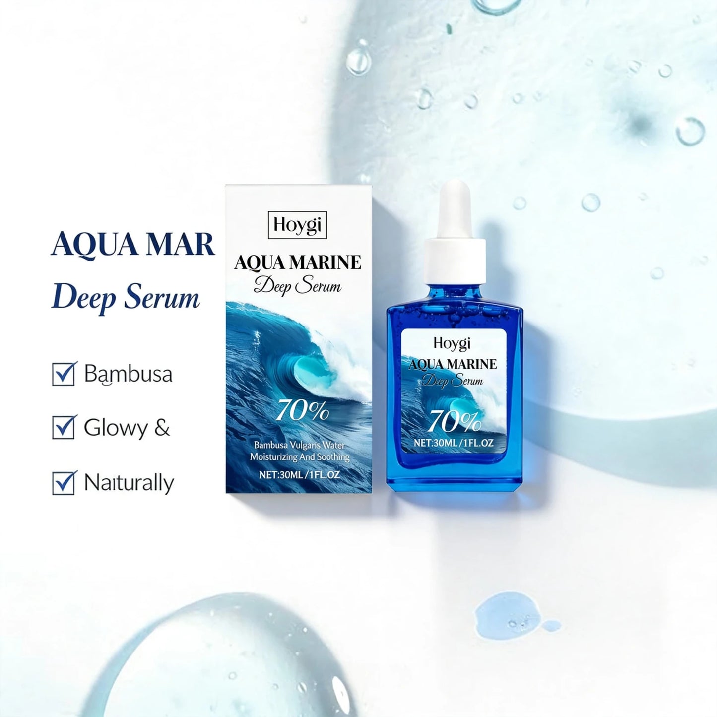 Ocean Marine Facial Serum | Hydrating, Brightening & Barrier Repair