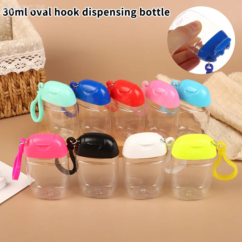30ml Refillable Travel Bottle with Hook | Mini Liquid Dispenser