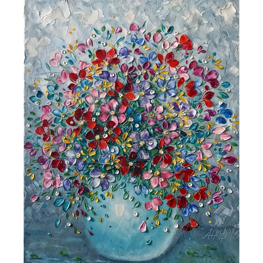 GATYZTORY Oil Painting Retro vase Diy Acrylic Paint By Numbers For Adults Frame On Canvas Diy Gift Wall Art Home Decoration Peaceful Pleasures Health and Wellness 4 40x60cm Unframed