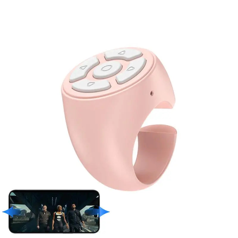 Wireless Scrolling Ring Remote – Bluetooth Finger Page Turner