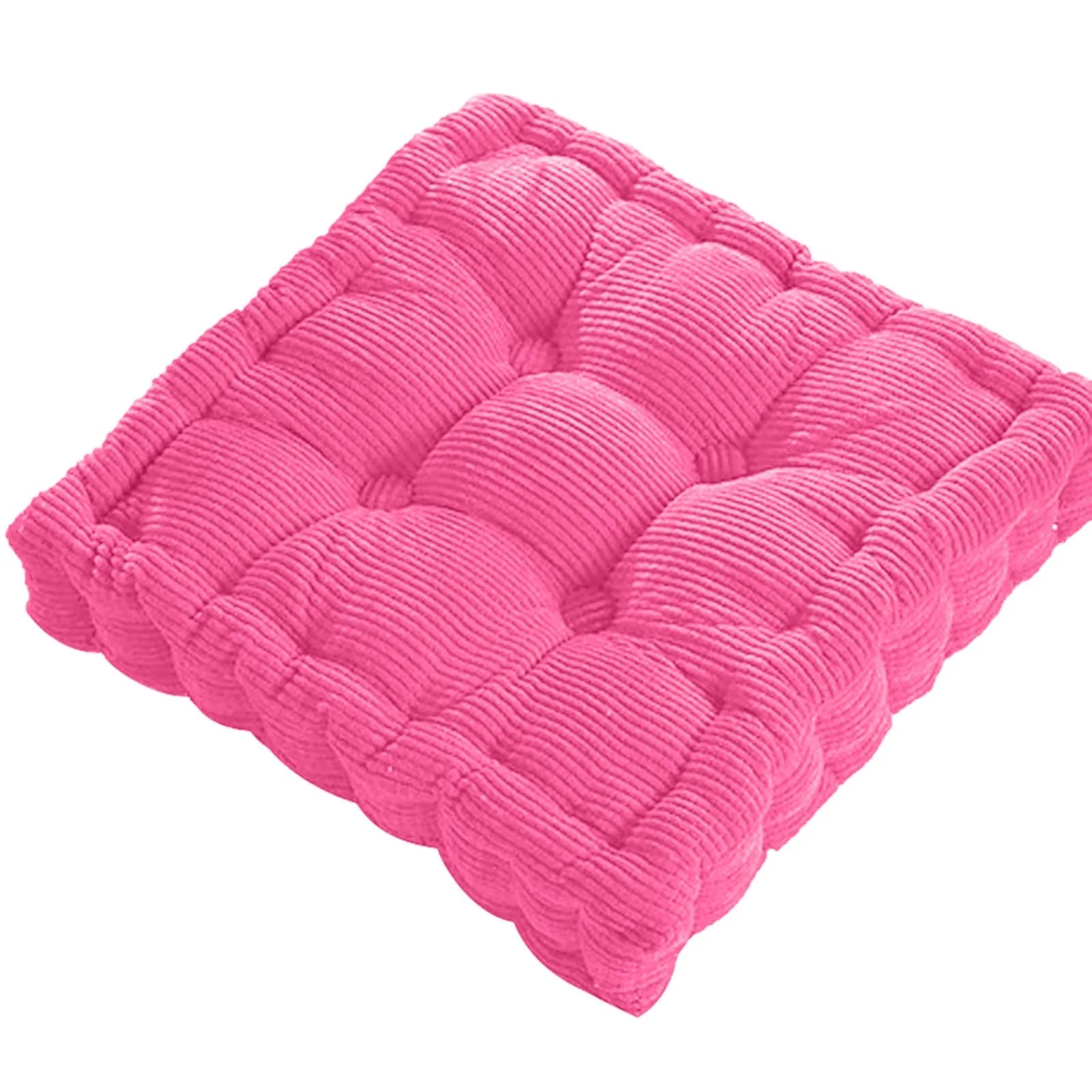Thicken Square Corncob Tatami Seat Office Chair Cushion Soft Sofa for Home Floor Decor Textile Knee Pillow Office Outdoor Mat Peaceful Pleasures Health and Wellness Hot Pink