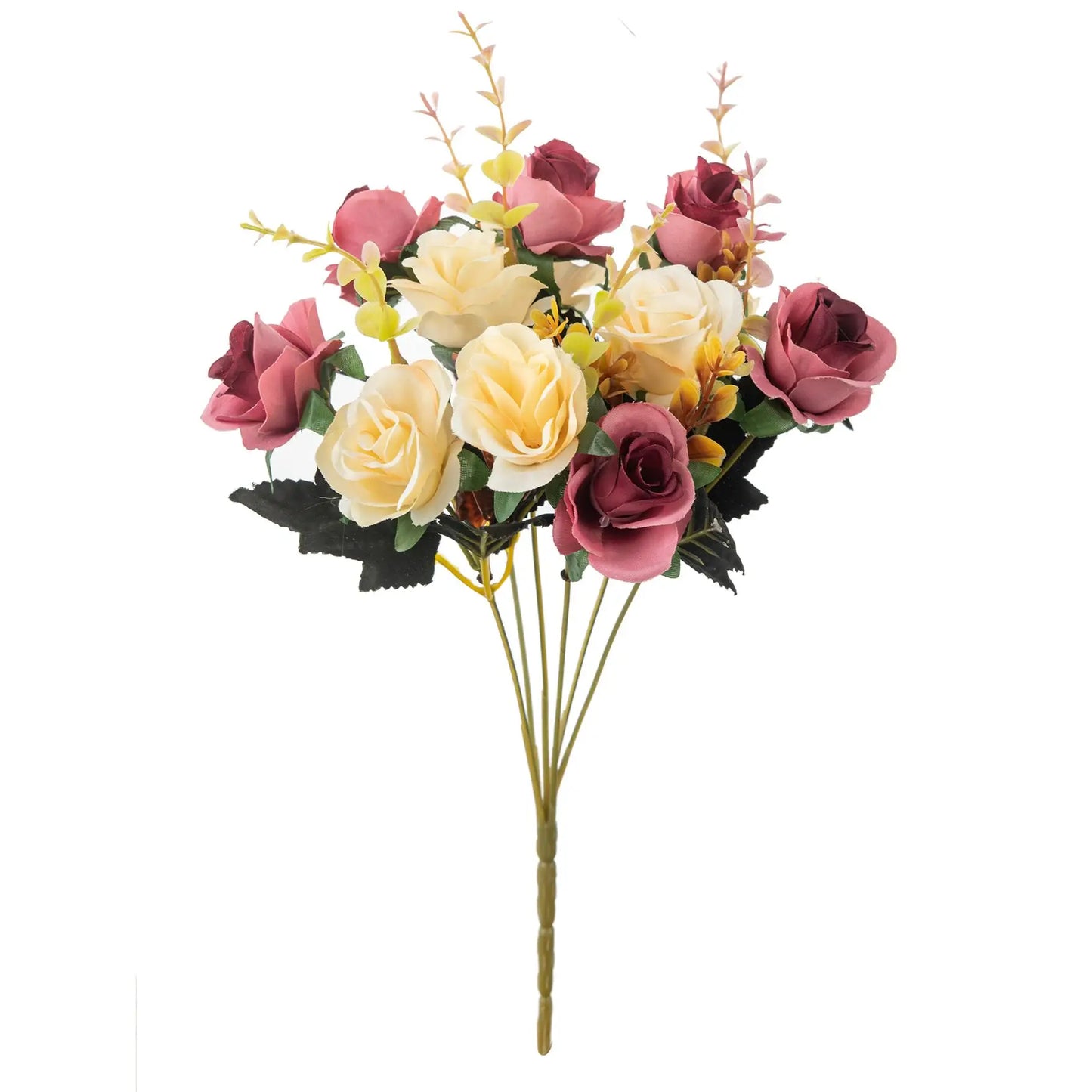 Silk Rose Artificial Flower Bouquet | Wedding & Home Decor