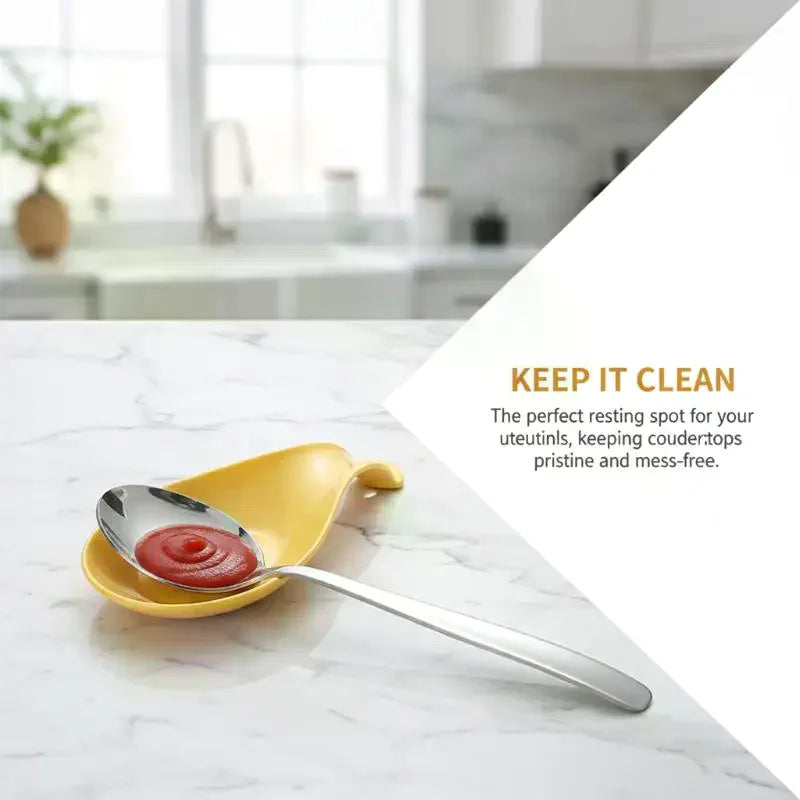 Large Ceramic Spoon Rest – Heat-Resistant & Dishwasher Safe Ceramic Spoon Rest Peaceful Pleasures Health and Wellness