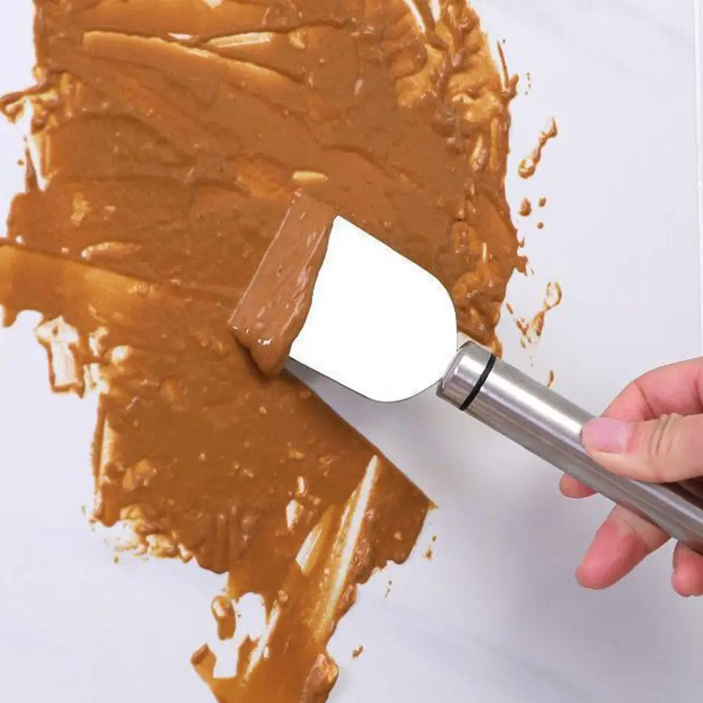Versatile cleaning scraper Durable metal stainless steel glue remover Snow shovel for kitchen, bathroom and home use Peaceful Pleasures Health and Wellness
