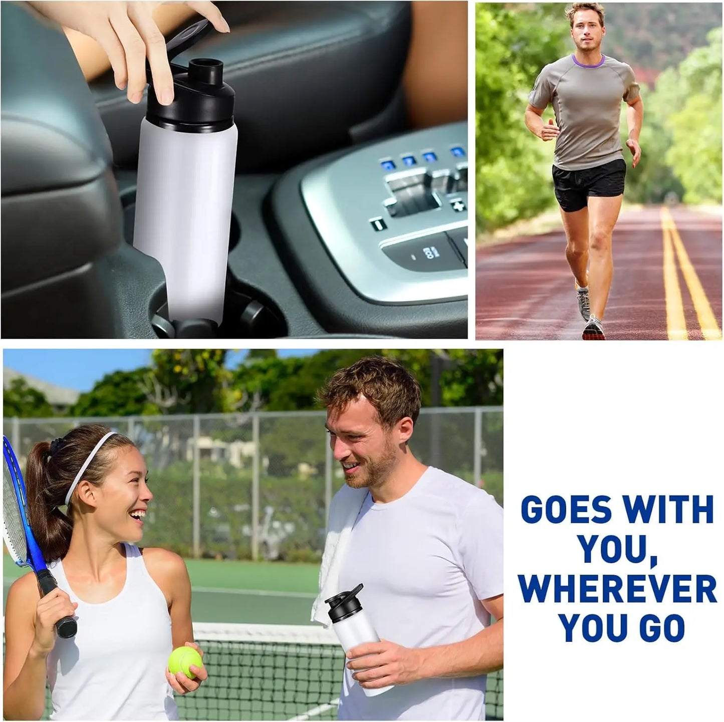 Aluminium Sports Water Bottle – BPA-Free, Leak-Proof & Lightweight