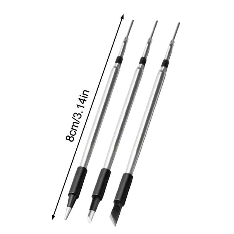 3-Pack Soldering Tips for 5V USB Mini Soldering Irons | 8cm Metal