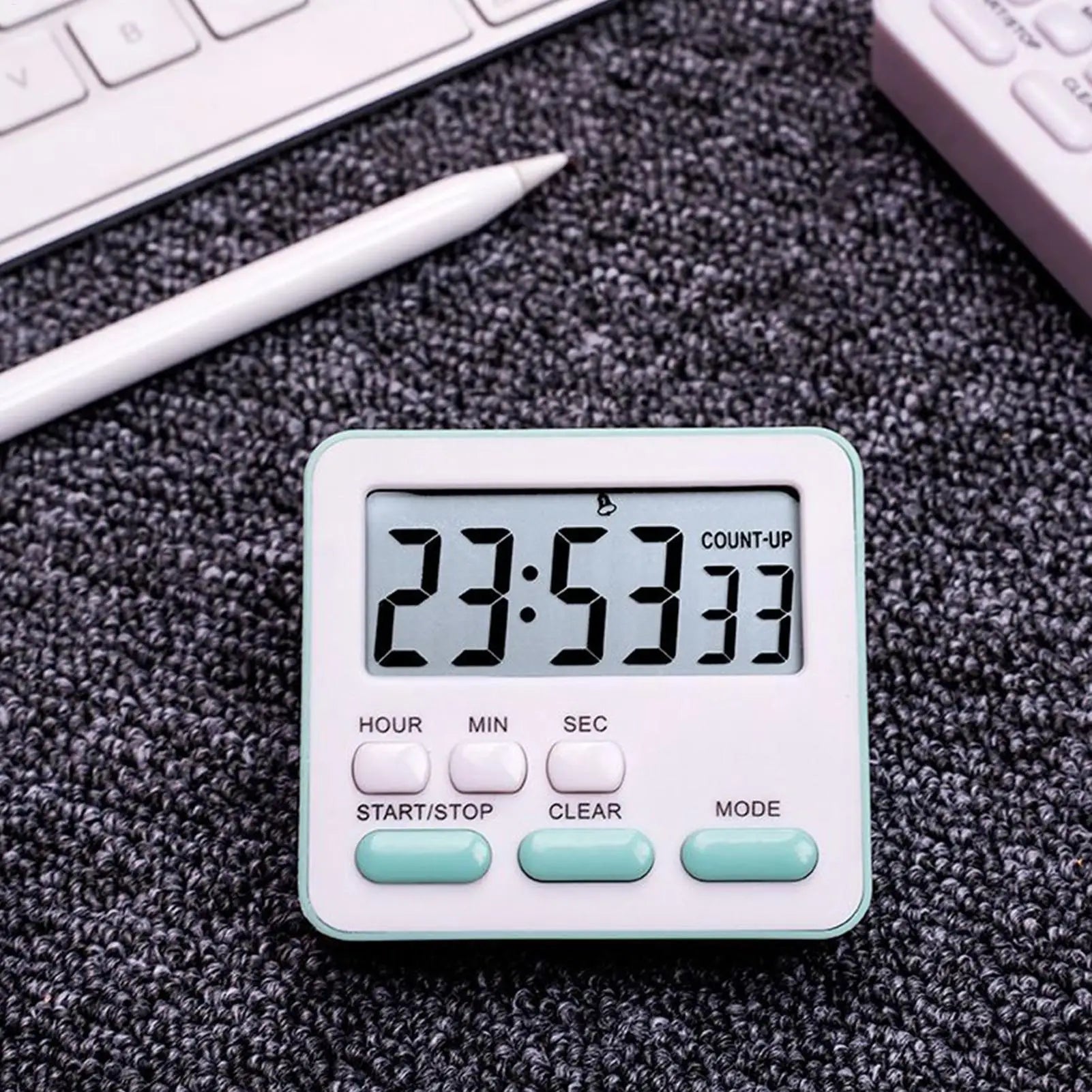 new Digital Kitchen Timer With Large Display 24-Hour Countdown Alarm For Cooking Baking, Study Workout Games & Classroom Peaceful Pleasures Health and Wellness