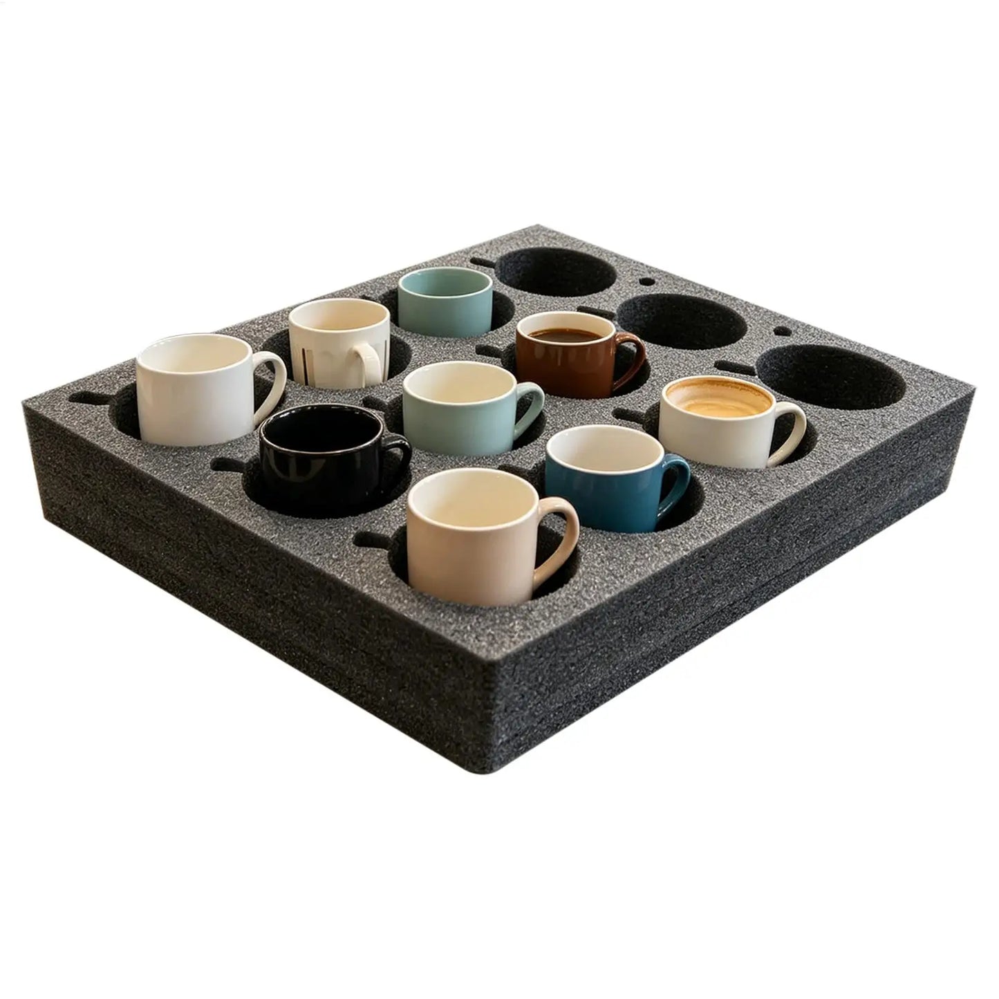 13-Slot Foam Cup Holder Tray for RV, Camper & Caravan