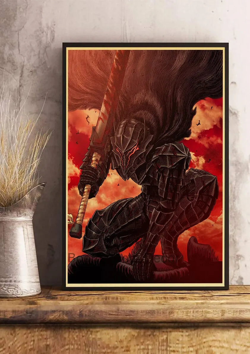 Berserk Anime Canvas Wall Art Retro Poster | Home Décor