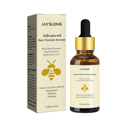 Bee Venom Anti Wrinkle Essence Anti-aging Polypeptide Hyaluronic Acid Essence Can Repair Moisturize and Tighten Facial Skin Peaceful Pleasures Health and Wellness 15ml