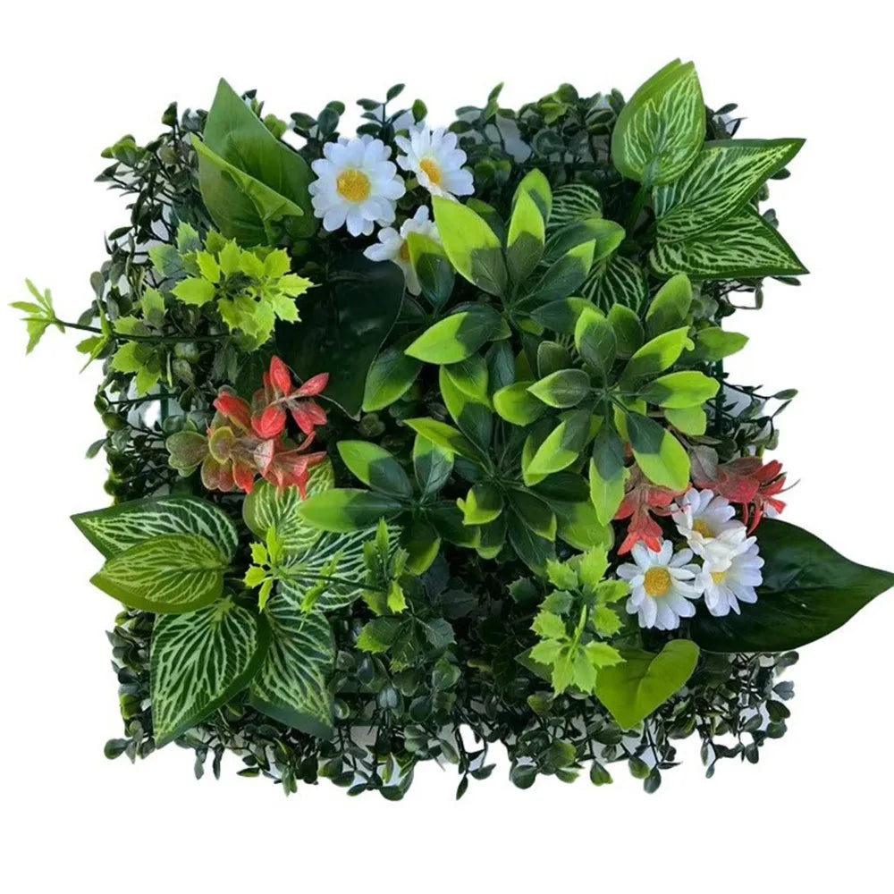 Artificial Plant Wall Panel 25x25cm | Faux Greenery Tile