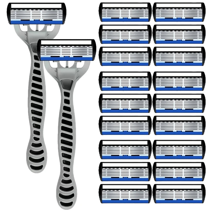 6-Blade Classic Safety Razor – Men's & Women's Manual Shaver