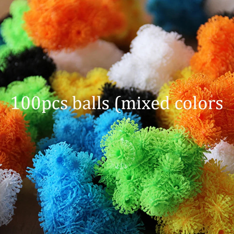 Sticky Thorn Ball Building Blocks Connect Toys Kids Toddlers 3D Model