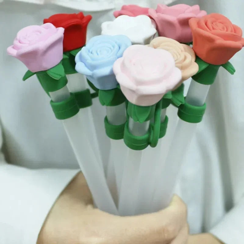 Hot 9-10mm Rose Flower Straw Cover for Stanley Large Silicone Diameter Heat-resistant Dust Proof Straw Plug Cap Cup Accessorie Peaceful Pleasures Health and Wellness