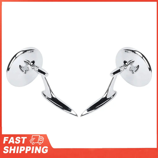 Round Outside Rearview Mirrors Replacement Door Side Mirror Metal Peaceful Pleasures Health and Wellness