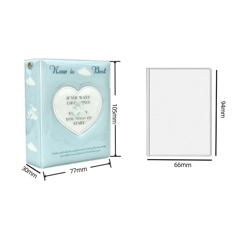 Mini Photo Card Album Book | PU Small Card Storage Binder