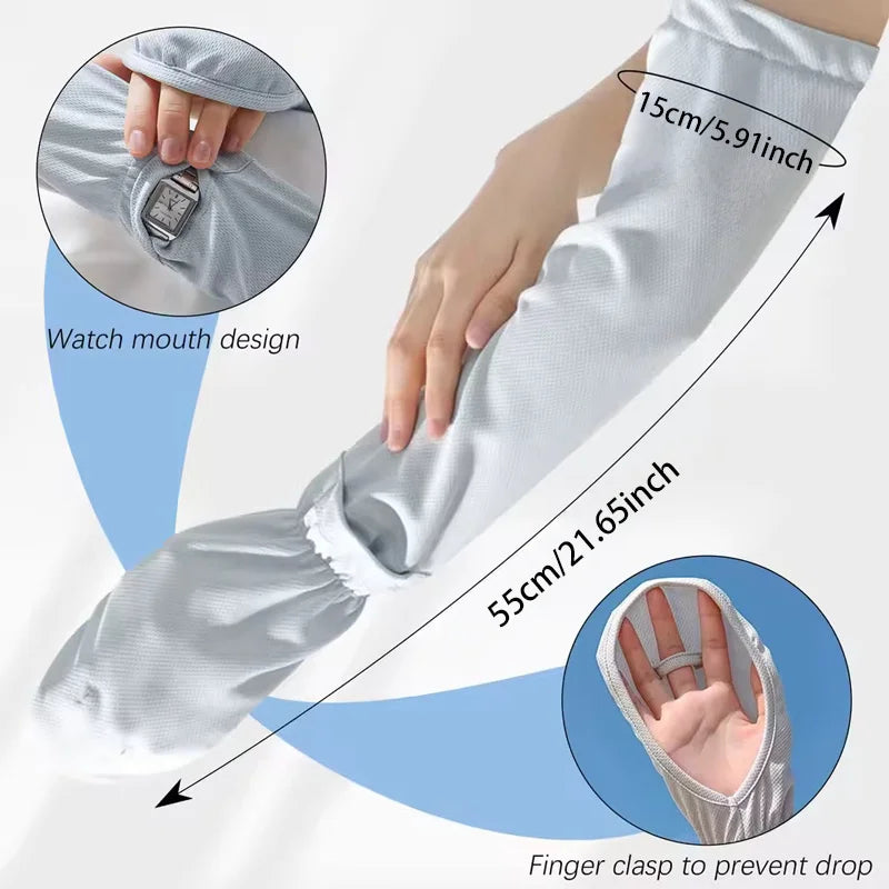 UV Sun Protection Fingerless Driving Gloves & Cooling Arm Sleeves UV Sun Gloves Peaceful Pleasures Health and Wellness