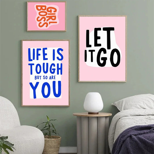 Matisse-Inspired Abstract Girl Canvas Wall Art Print | Unframed Canvas Wall Art Print Peaceful Pleasures Health and Wellness