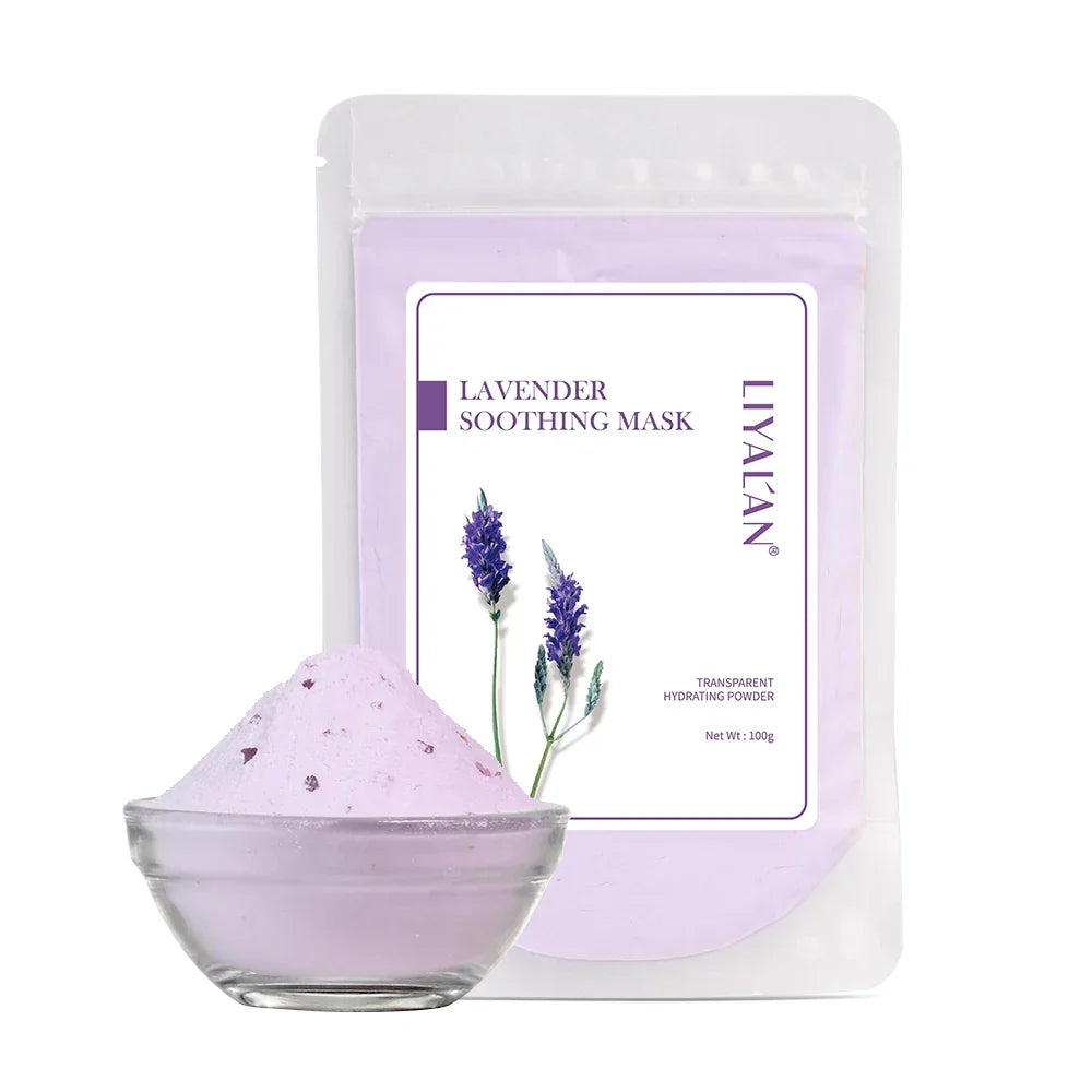 LIYALAN Face Jelly Mask Powder – Peel Off SPA Treatment Peaceful Pleasures Health and Wellness Lavender China Mainland 100g