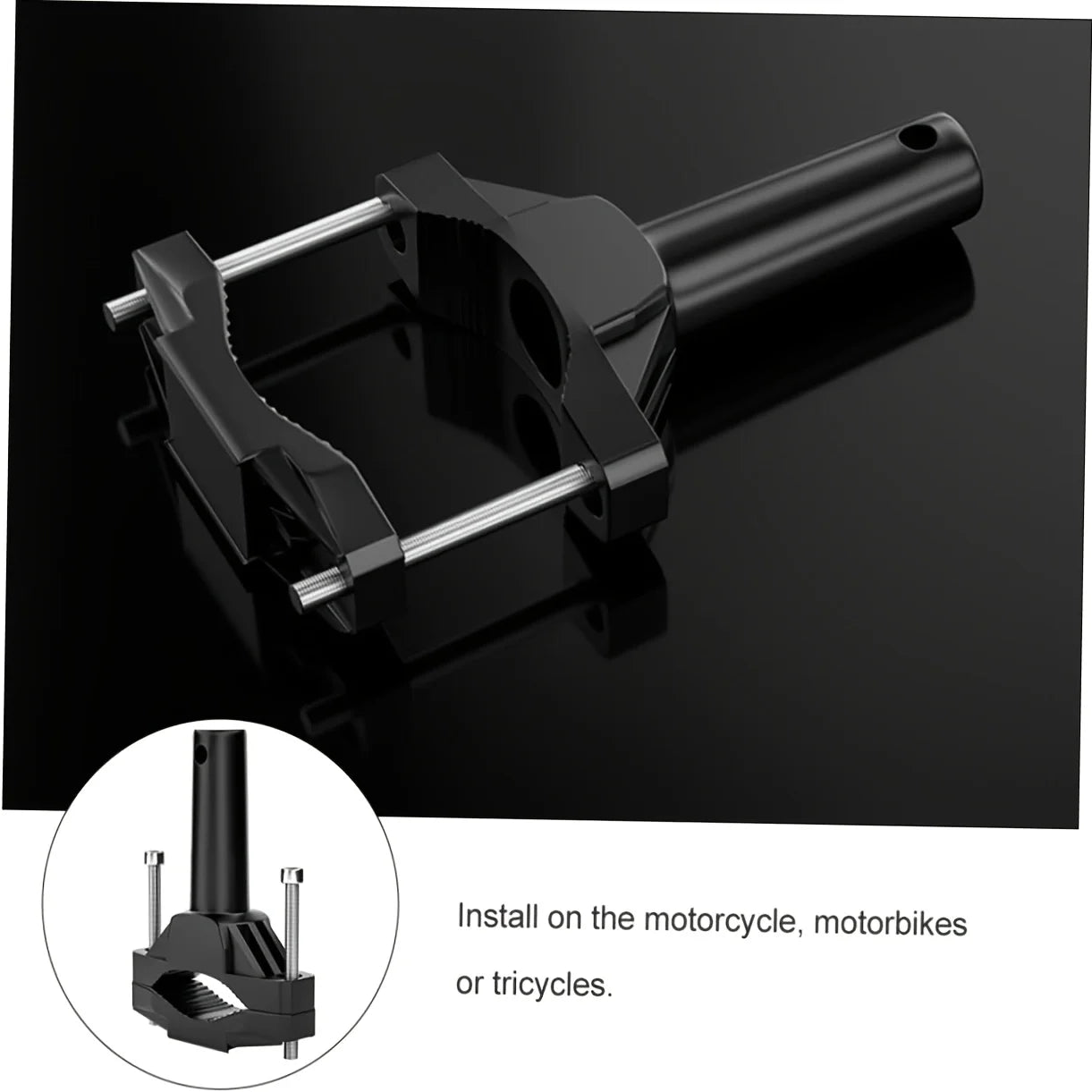 Motorcycle Bumper Modified Headlight Stand Spotlight Extension Pole