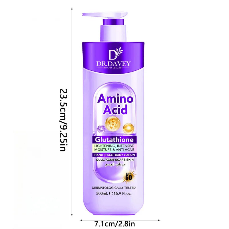 Dr. DAVEYGlutathione Body Lotion provides large capacity hydration and moisturization, leaving a refreshing and non greasy scent Peaceful Pleasures Health and Wellness