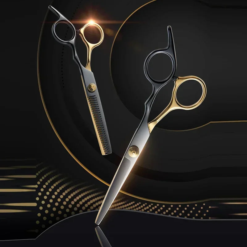 Professional Hairdressing Scissors Barber Accesories Hair Thinning Cut Metal Scissors Tooth Shears Styling Tool Cutting Scissors Peaceful Pleasures Health and Wellness