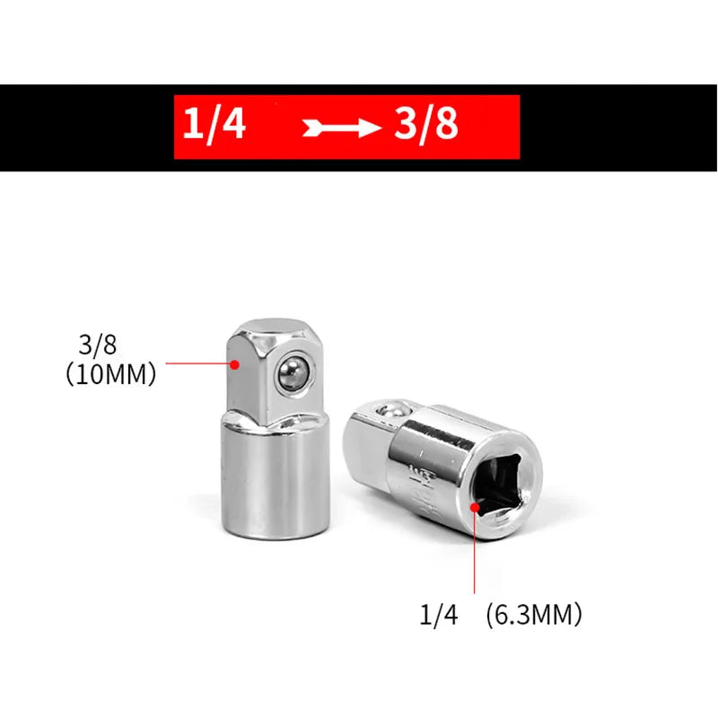 Ratchet Wrench Socket Adapter Converter 1 4 3 8 2 Female Male Drive